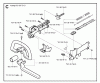 Jonsered GC2032 - String/Brush Trimmer (2004-10) Listas de piezas de repuesto y dibujos HANDLE CONTROLS
