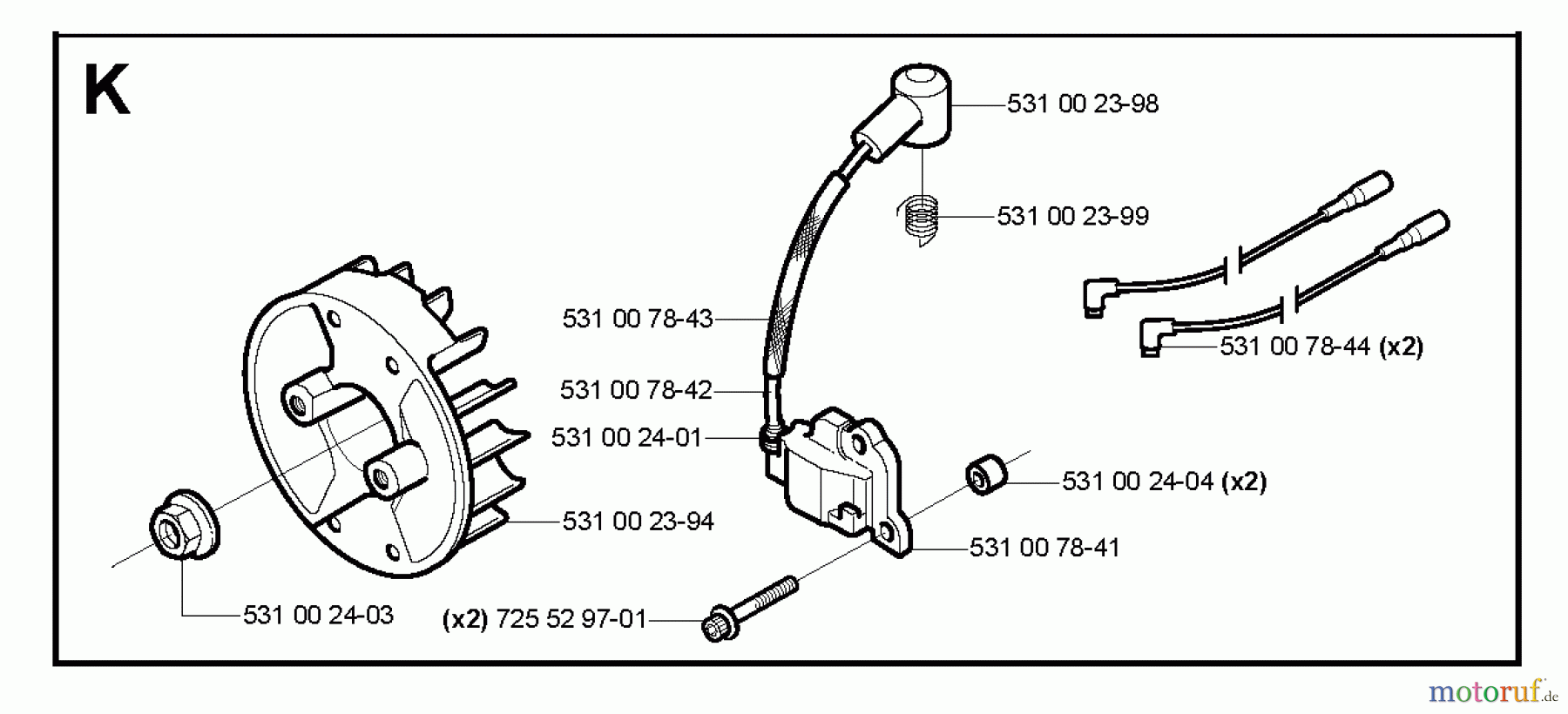  Jonsered Motorsensen, Trimmer GC2032 - Jonsered String/Brush Trimmer (2004-10) IGNITION SYSTEM