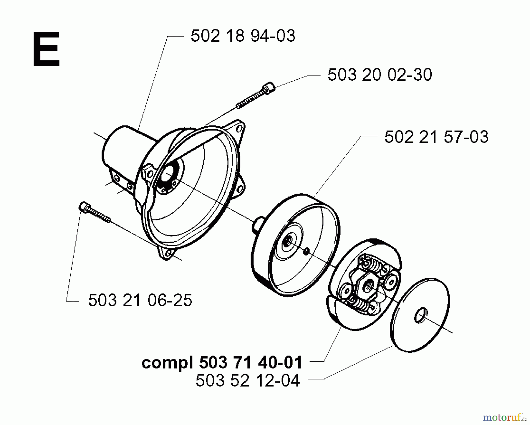  Jonsered Motorsensen, Trimmer GR2026 - Jonsered String/Brush Trimmer (1997-02) CLUTCH