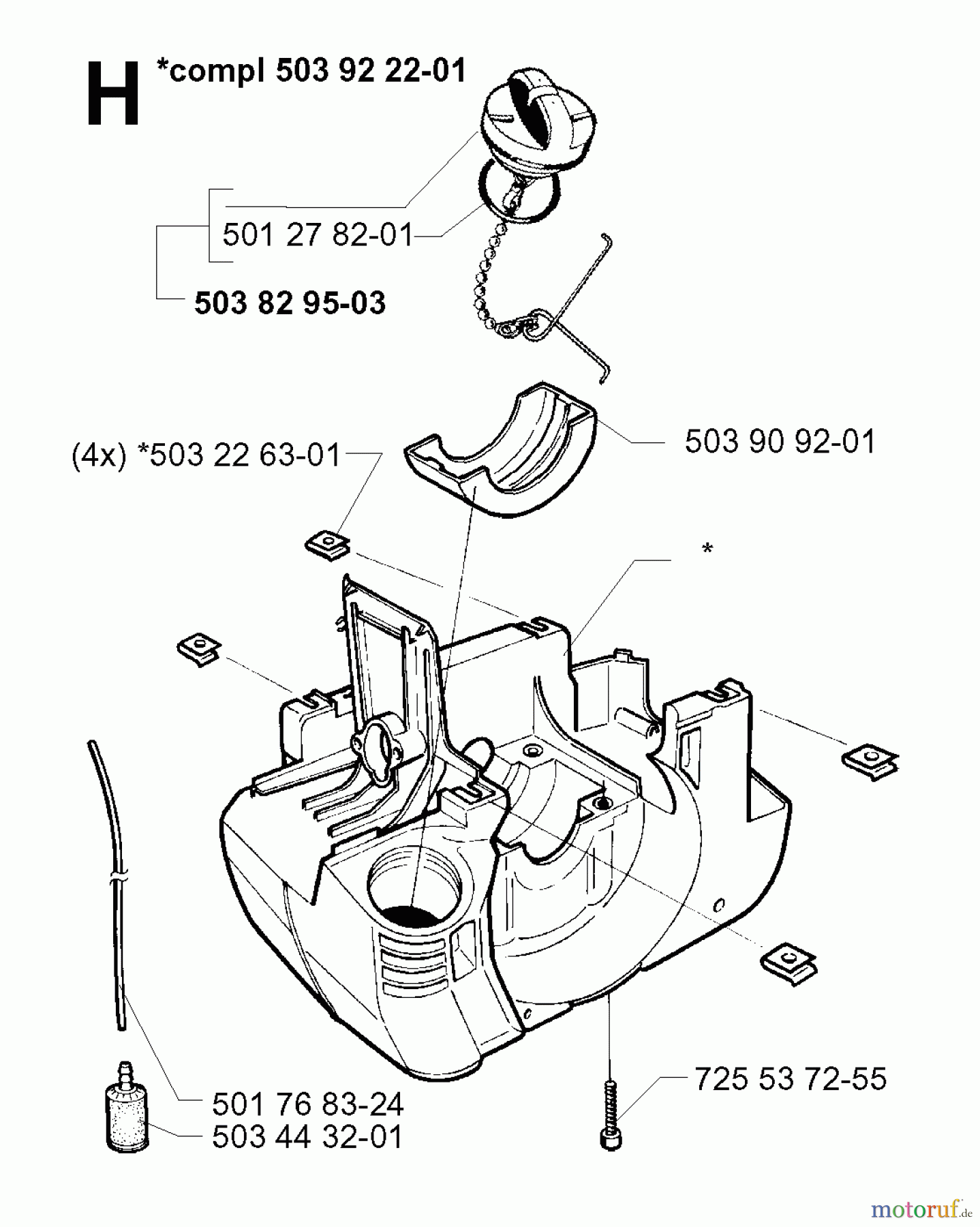  Jonsered Motorsensen, Trimmer GR26 - Jonsered String/Brush Trimmer (1997-02) CRANKCASE