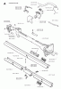 Jonsered GR2026 - String/Brush Trimmer (1997-02) Listas de piezas de repuesto y dibujos SHAFT HANDLE