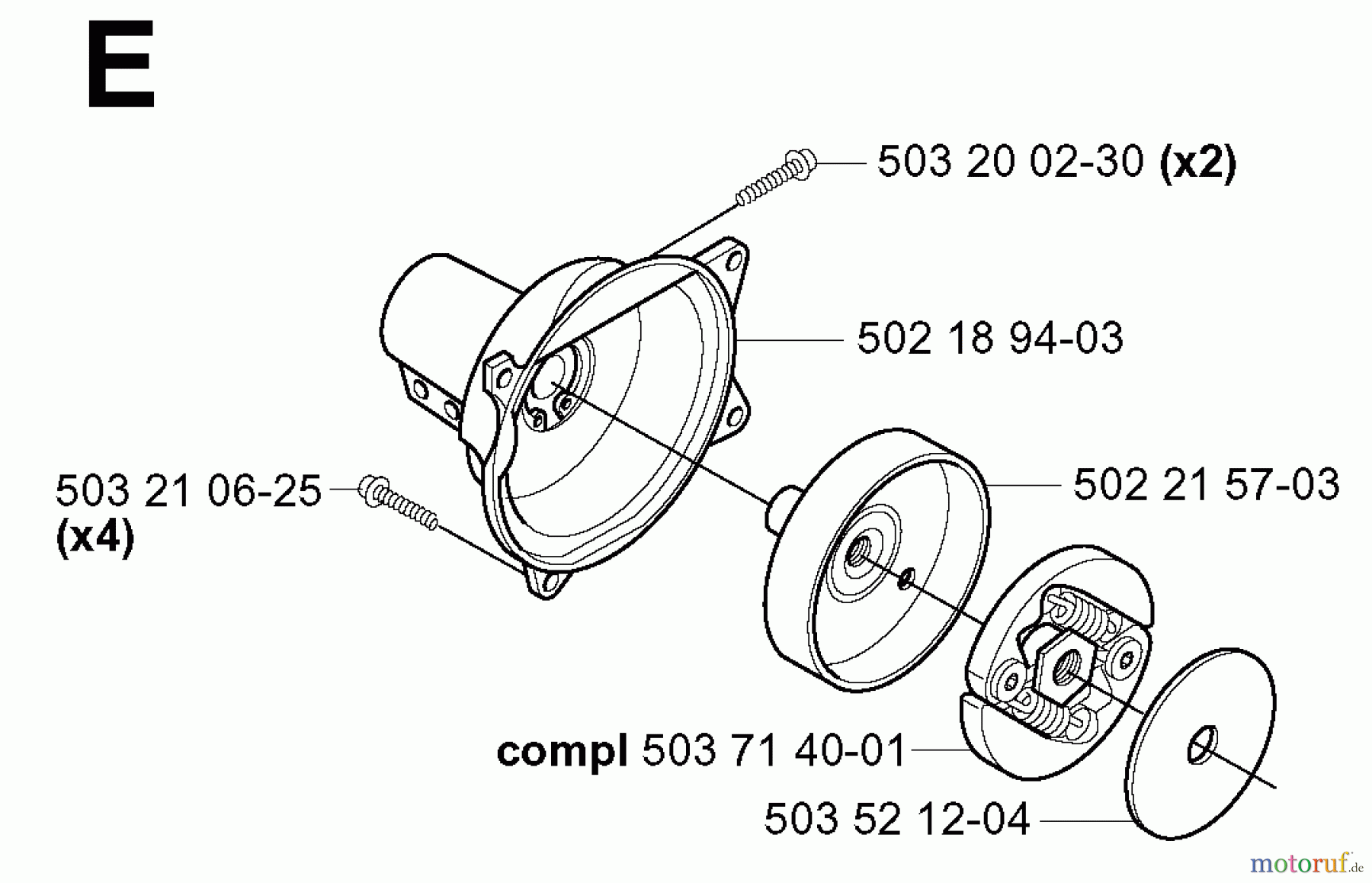  Jonsered Motorsensen, Trimmer GR2026 - Jonsered String/Brush Trimmer (2000-10) CLUTCH