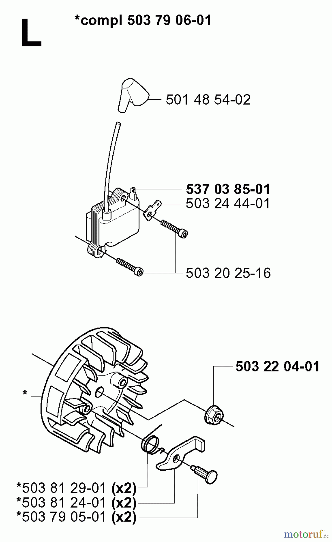  Jonsered Motorsensen, Trimmer GR2026 - Jonsered String/Brush Trimmer (2000-10) IGNITION SYSTEM