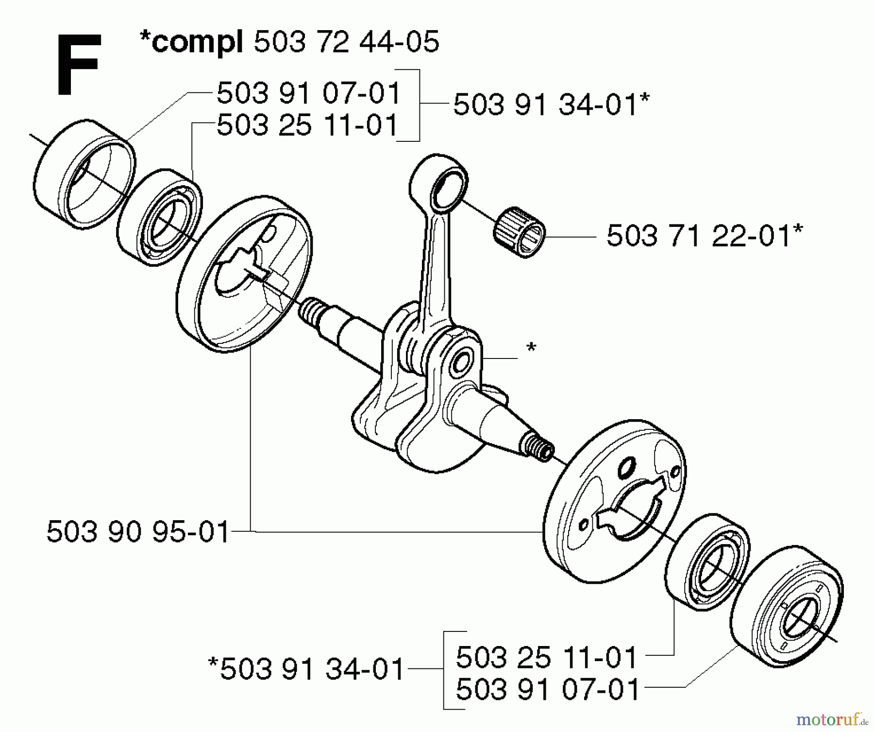  Jonsered Motorsensen, Trimmer GR2026 - Jonsered String/Brush Trimmer (2002-08) CRANKSHAFT