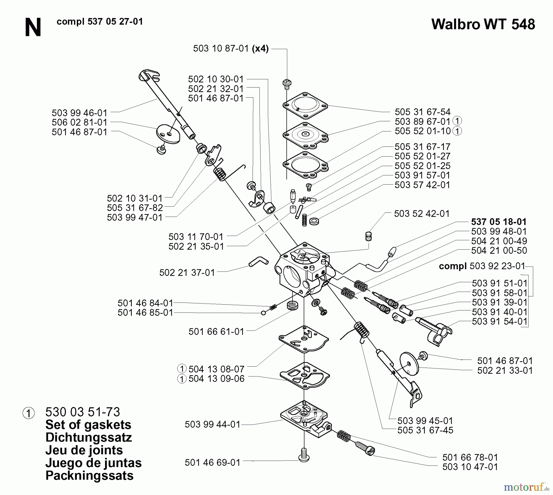  Jonsered Motorsensen, Trimmer GR2032 - Jonsered String/Brush Trimmer (2000-10) CARBURETOR DETAILS