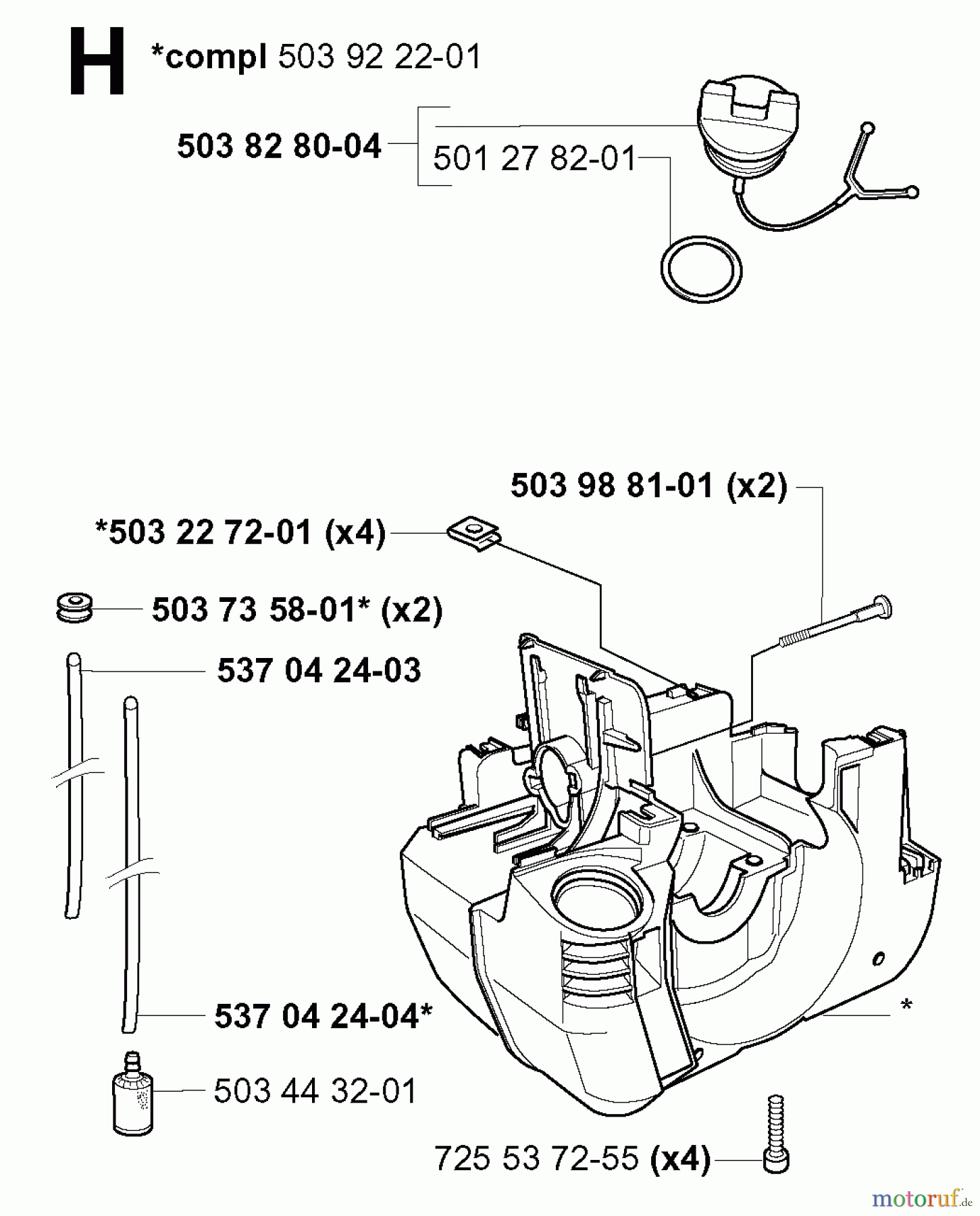  Jonsered Motorsensen, Trimmer GR2032 - Jonsered String/Brush Trimmer (2000-10) CRANKCASE