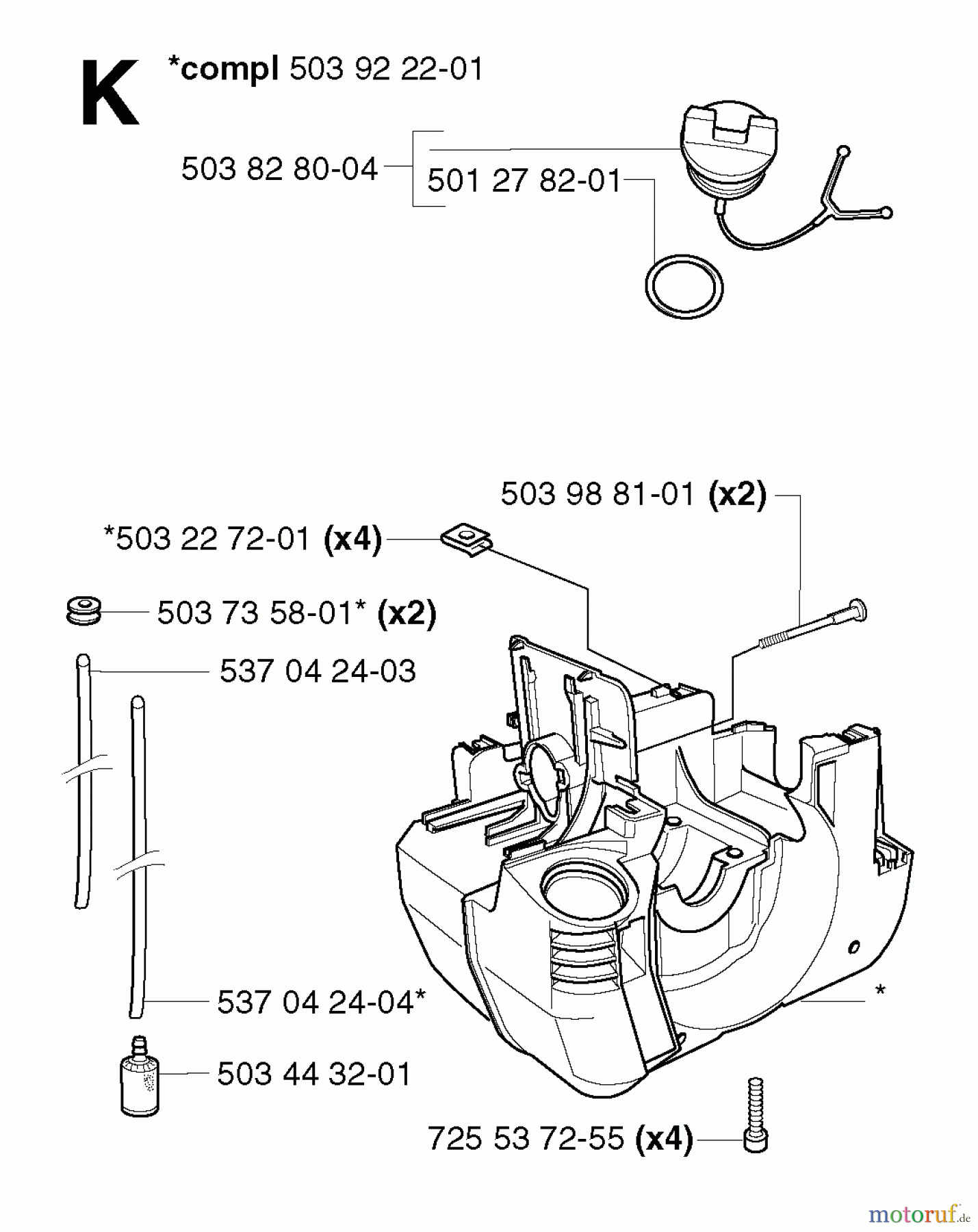  Jonsered Motorsensen, Trimmer GR2036 - Jonsered String/Brush Trimmer (2002-08) CRANKCASE