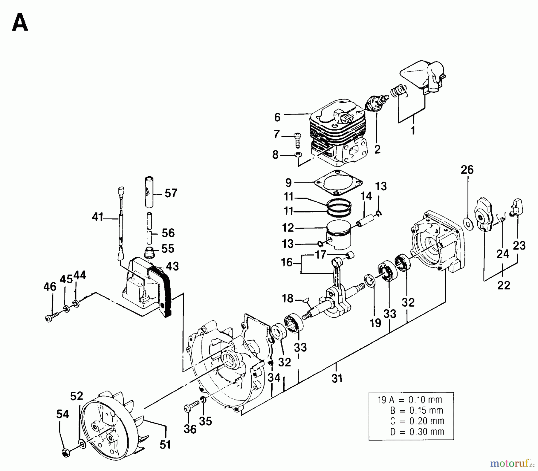  Jonsered Motorsensen, Trimmer GR24 - Jonsered String/Brush Trimmer (1993-02) CYLINDER CRANKCASE