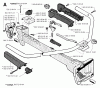 Jonsered GR26 - String/Brush Trimmer (1994-11) Spareparts HANDLE CONTROLS #1