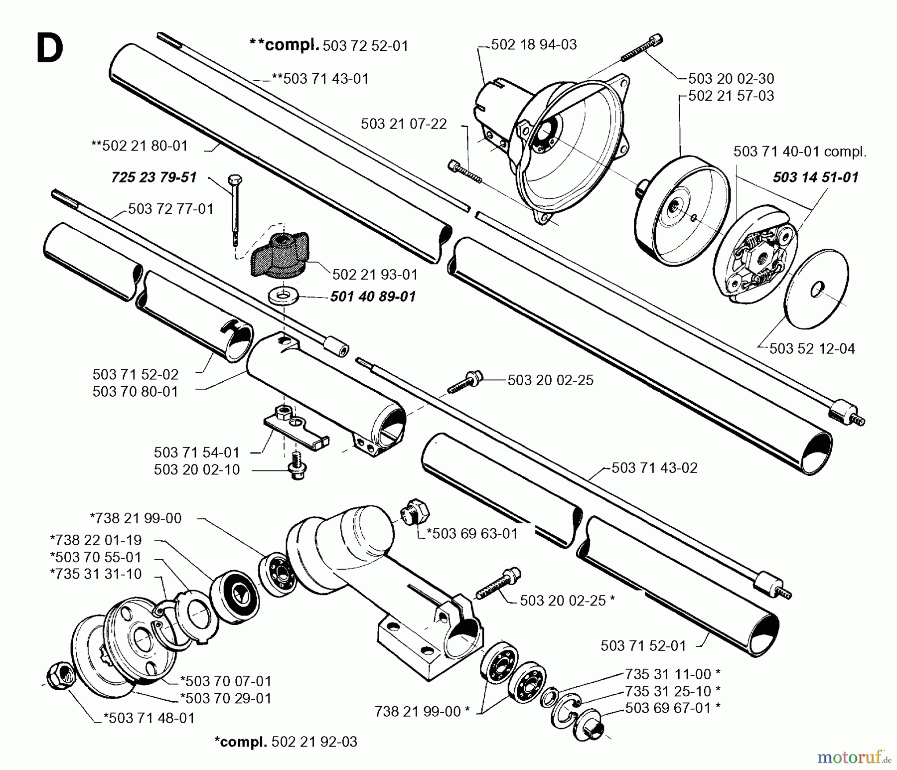  Jonsered Motorsensen, Trimmer GR26 - Jonsered String/Brush Trimmer (1996-01) BEVEL GEAR SHAFT
