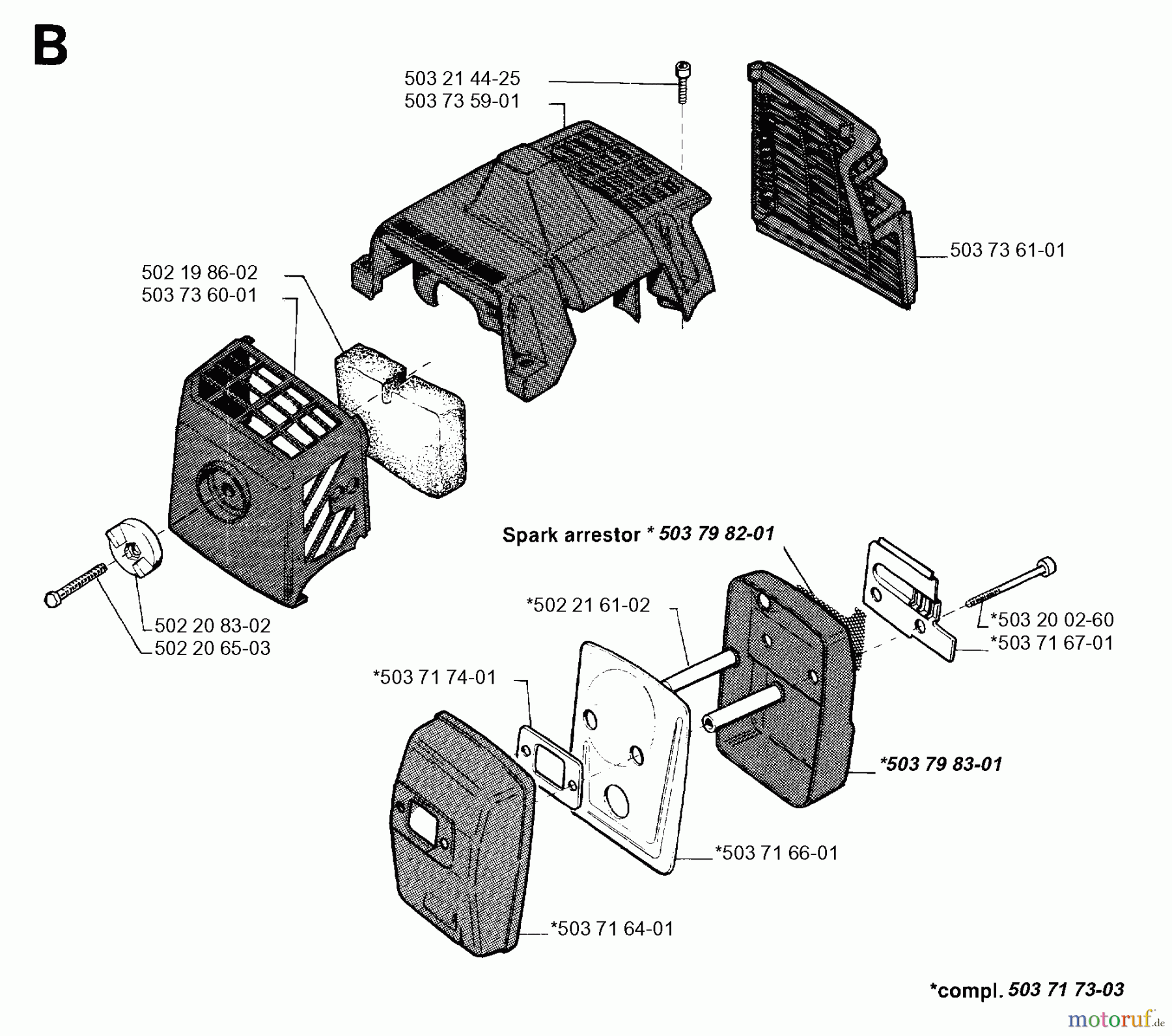  Jonsered Motorsensen, Trimmer GR26 - Jonsered String/Brush Trimmer (1996-01) MUFFLER