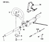 Jonsered GR28L - String/Brush Trimmer (1993-02) Spareparts SHAFT HANDLE