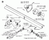 Jonsered GR32 - String/Brush Trimmer (1994-02) Listas de piezas de repuesto y dibujos BEVEL GEAR SHAFT