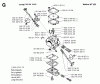 Jonsered GR36 - String/Brush Trimmer (1994-02) Listas de piezas de repuesto y dibujos CARBURETOR DETAILS