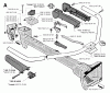 Jonsered GR32 - String/Brush Trimmer (1996-06) Spareparts HANDLE CONTROLS #1