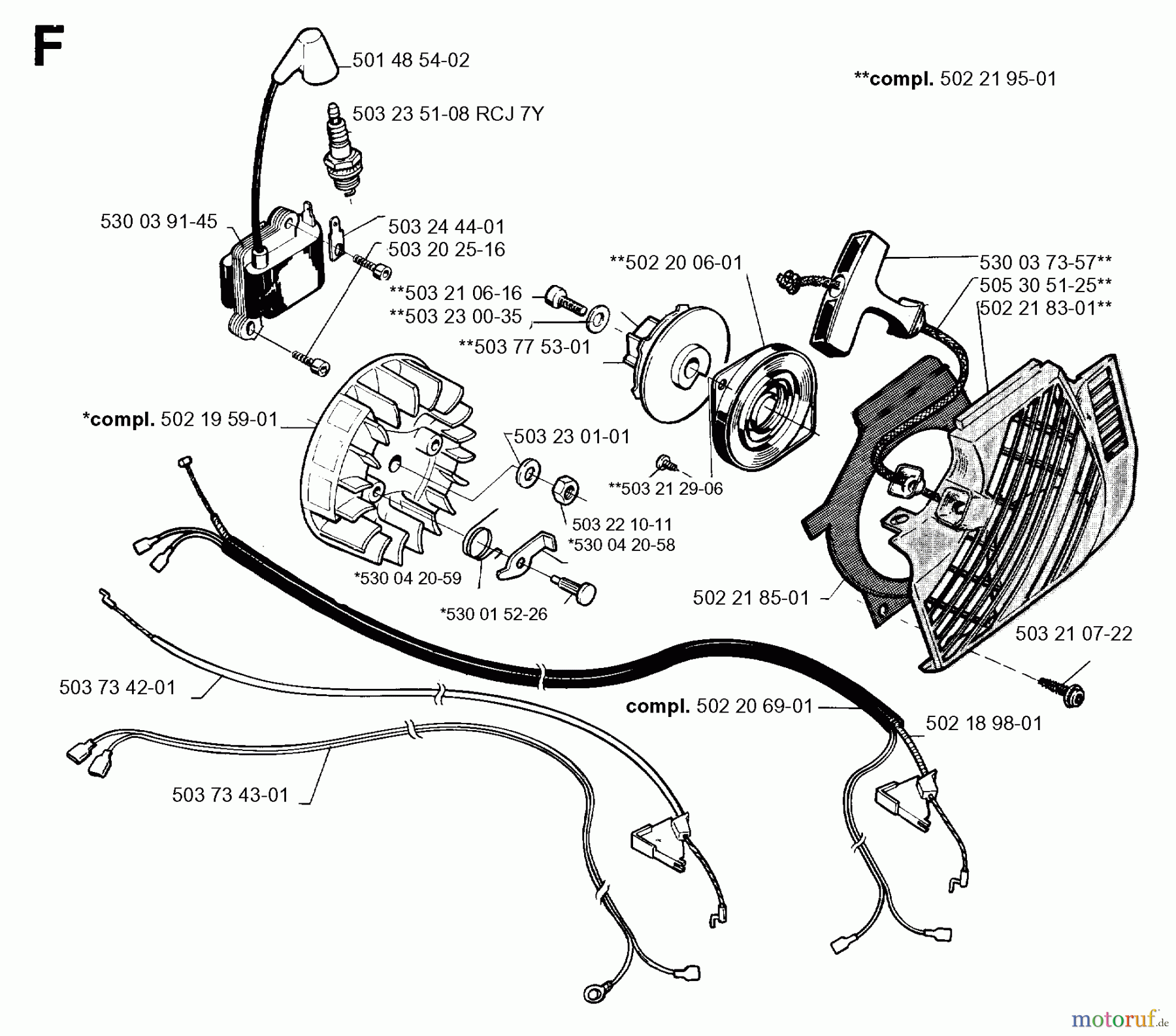  Jonsered Motorsensen, Trimmer GR32 - Jonsered String/Brush Trimmer (1996-06) STARTER