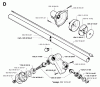 Jonsered GR36 - String/Brush Trimmer (1996-06) Listas de piezas de repuesto y dibujos BEVEL GEAR SHAFT
