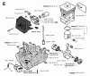 Jonsered GR36 - String/Brush Trimmer (1996-06) Listas de piezas de repuesto y dibujos CYLINDER CRANKCASE