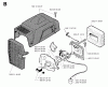Jonsered RS44 - String/Brush Trimmer (1991-03) Listas de piezas de repuesto y dibujos CARBURETOR AIR FILTER
