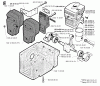 Jonsered GR41 - String/Brush Trimmer (1992-09) Listas de piezas de repuesto y dibujos CYLINDER CRANKCASE