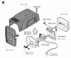 Jonsered GR44 - String/Brush Trimmer (1993-05) Listas de piezas de repuesto y dibujos CARBURETOR AIR FILTER