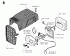 Jonsered RS44 - String/Brush Trimmer (1994-03) Listas de piezas de repuesto y dibujos CARBURETOR AIR FILTER