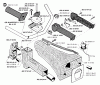 Jonsered GR50 - String/Brush Trimmer (1994-03) Listas de piezas de repuesto y dibujos HANDLE CONTROLS