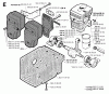 Jonsered GR41 - String/Brush Trimmer (1995-01) Listas de piezas de repuesto y dibujos CYLINDER CRANKCASE