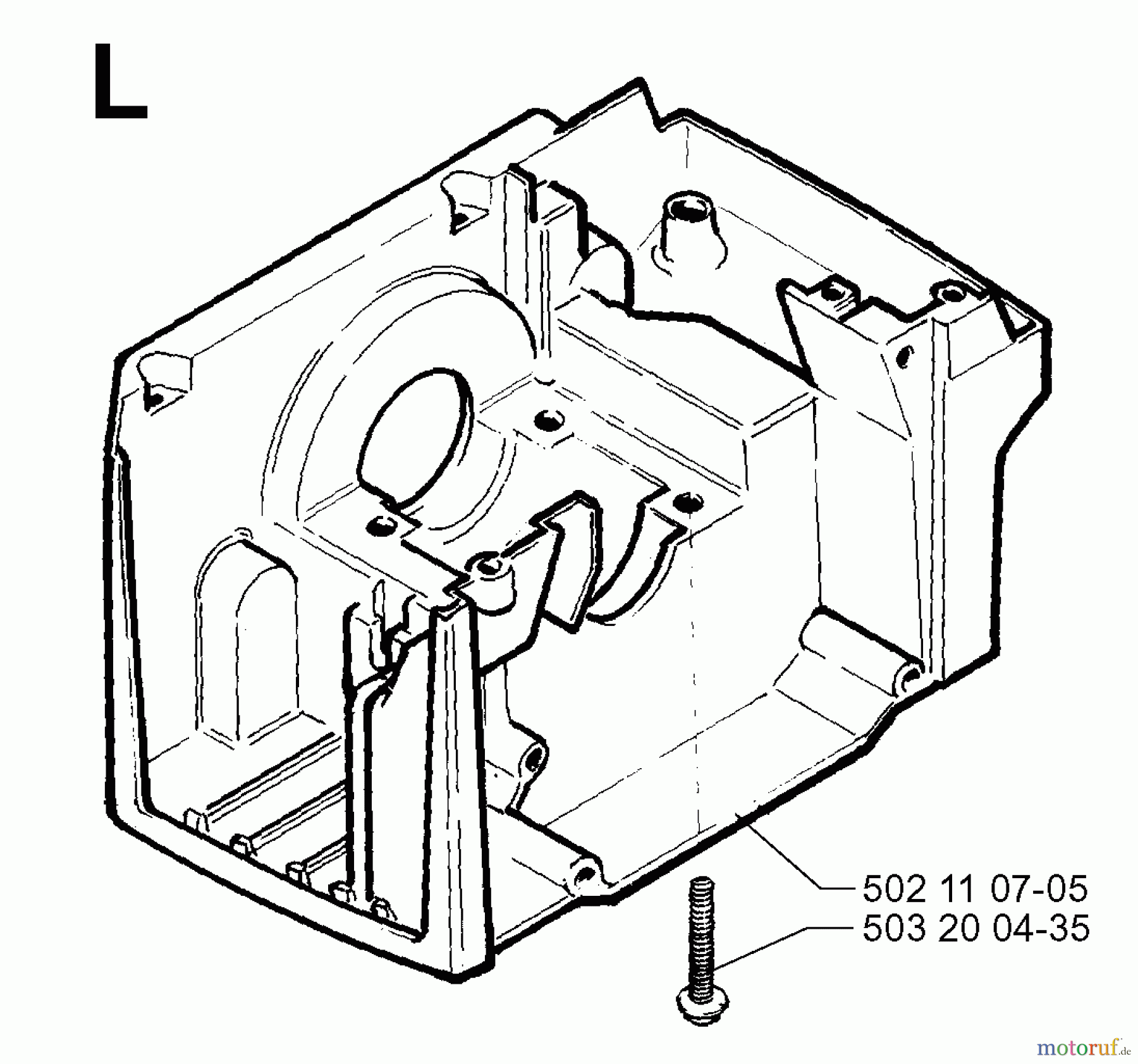  Jonsered Motorsensen, Trimmer RS44 - Jonsered String/Brush Trimmer (1998-06) CRANKCASE