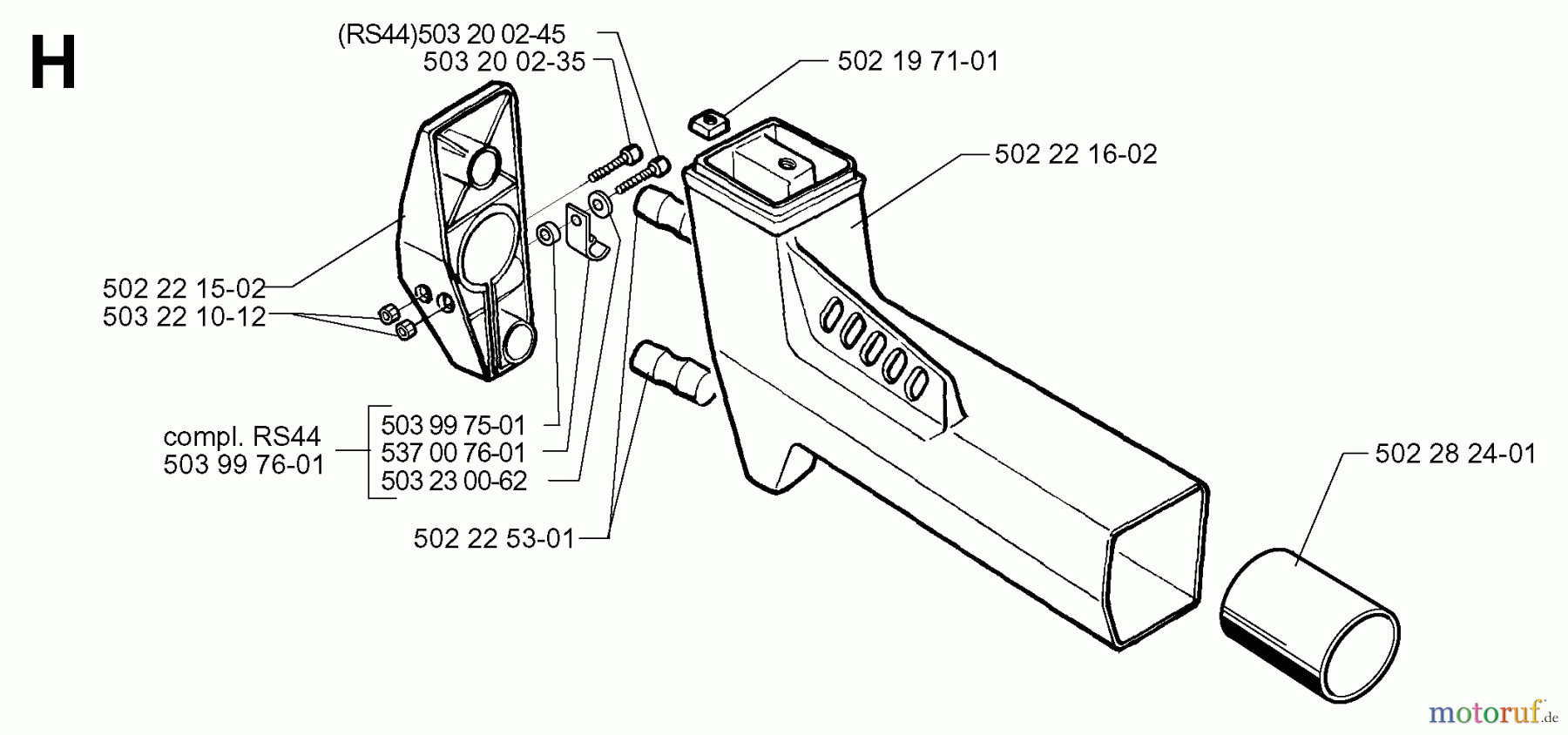  Jonsered Motorsensen, Trimmer RS44 - Jonsered String/Brush Trimmer (1998-06) TOWER