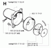Jonsered GR41 EPA - String/Brush Trimmer (2001-03) Listas de piezas de repuesto y dibujos CLUTCH