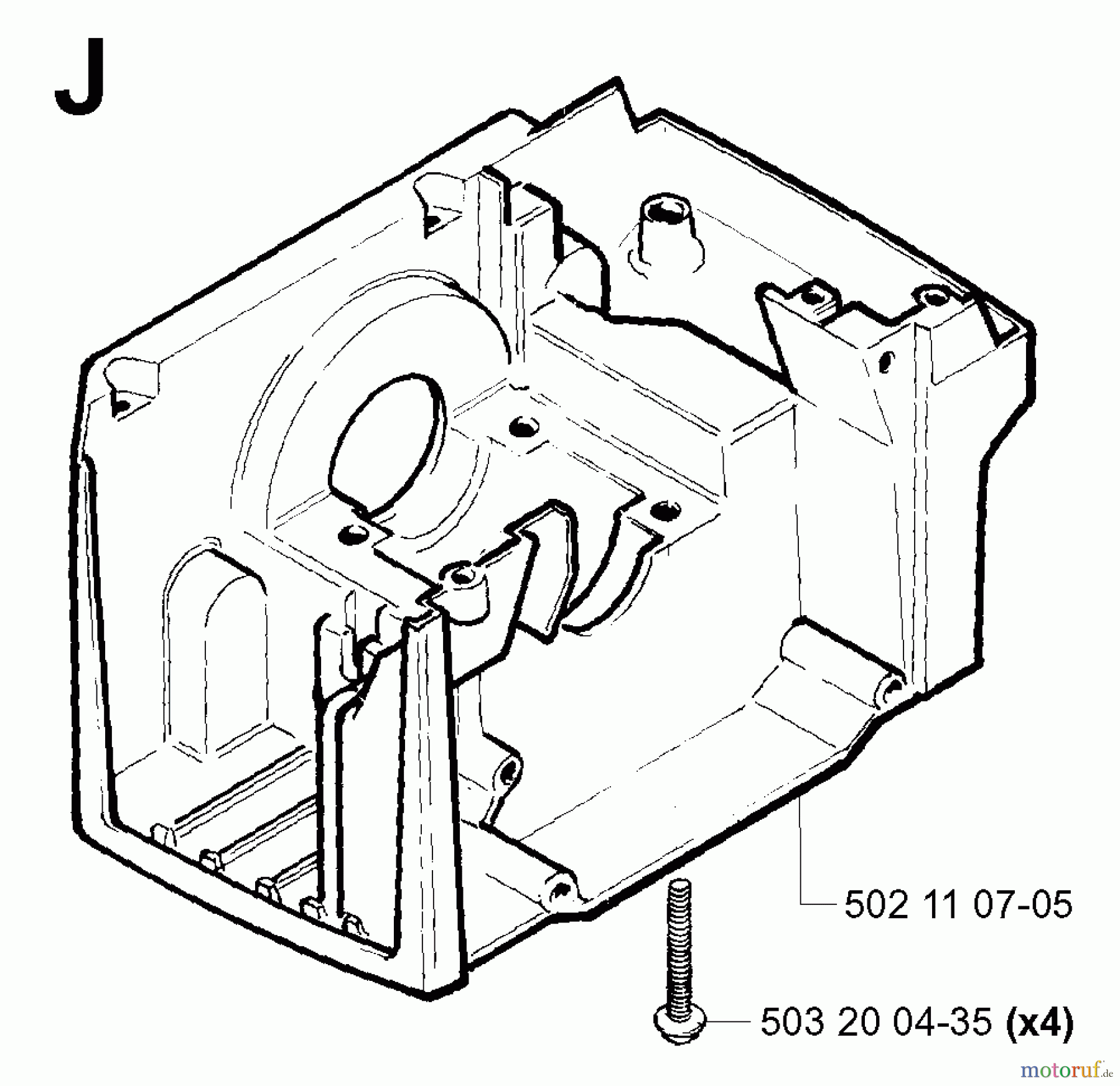  Jonsered Motorsensen, Trimmer GR41 - Jonsered String/Brush Trimmer (2001-03) CRANKCASE