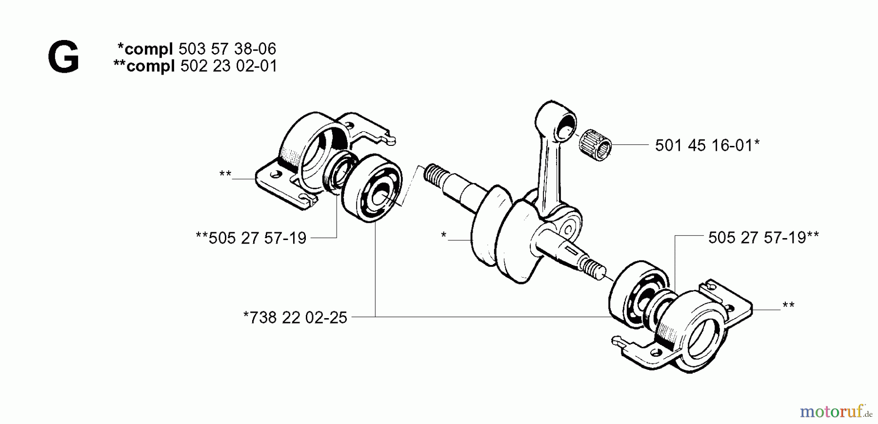  Jonsered Motorsensen, Trimmer RS44 EPA - Jonsered String/Brush Trimmer (2001-03) CRANKSHAFT