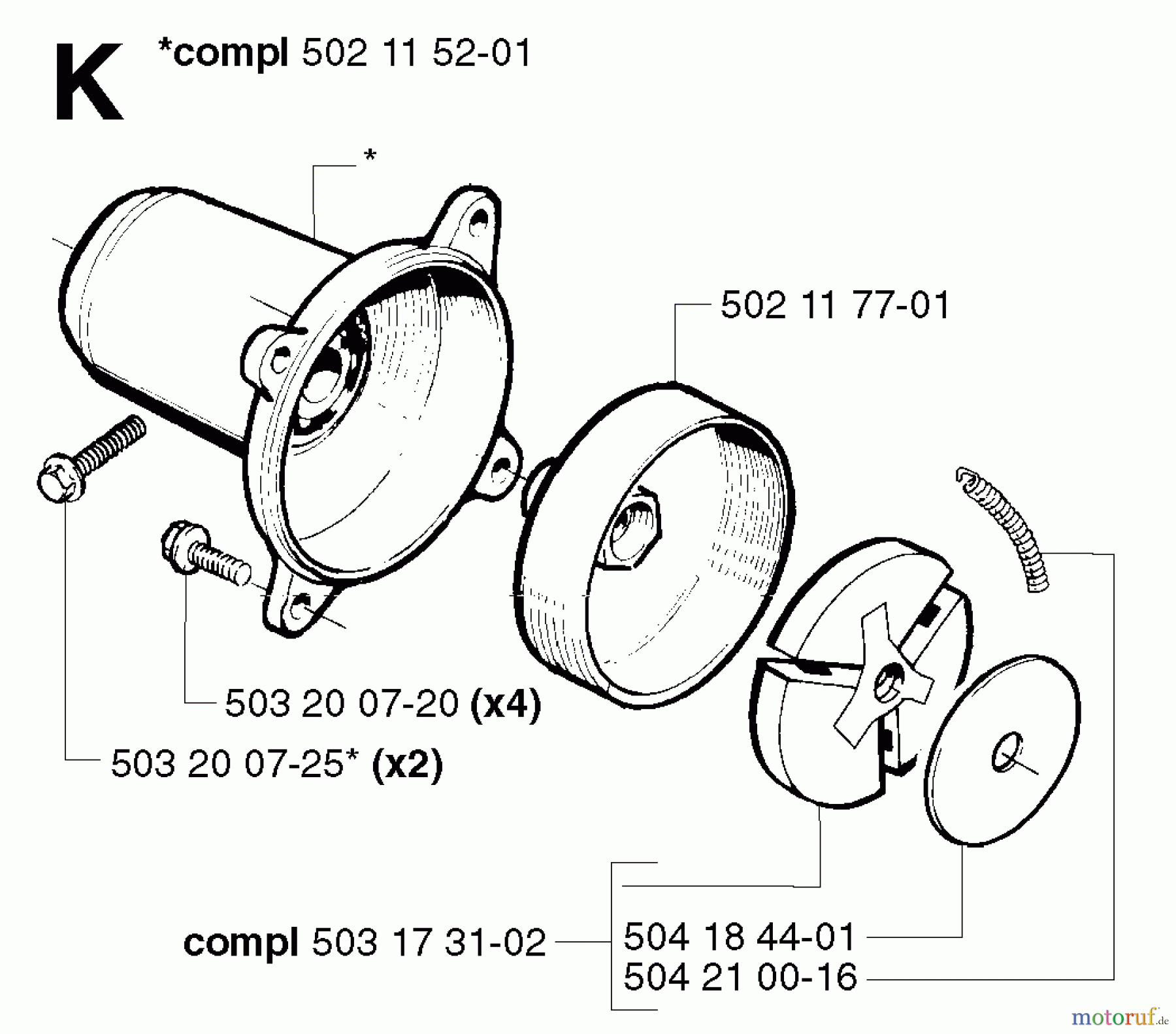  Jonsered Motorsensen, Trimmer GR41 - Jonsered String/Brush Trimmer (2002-08) CLUTCH