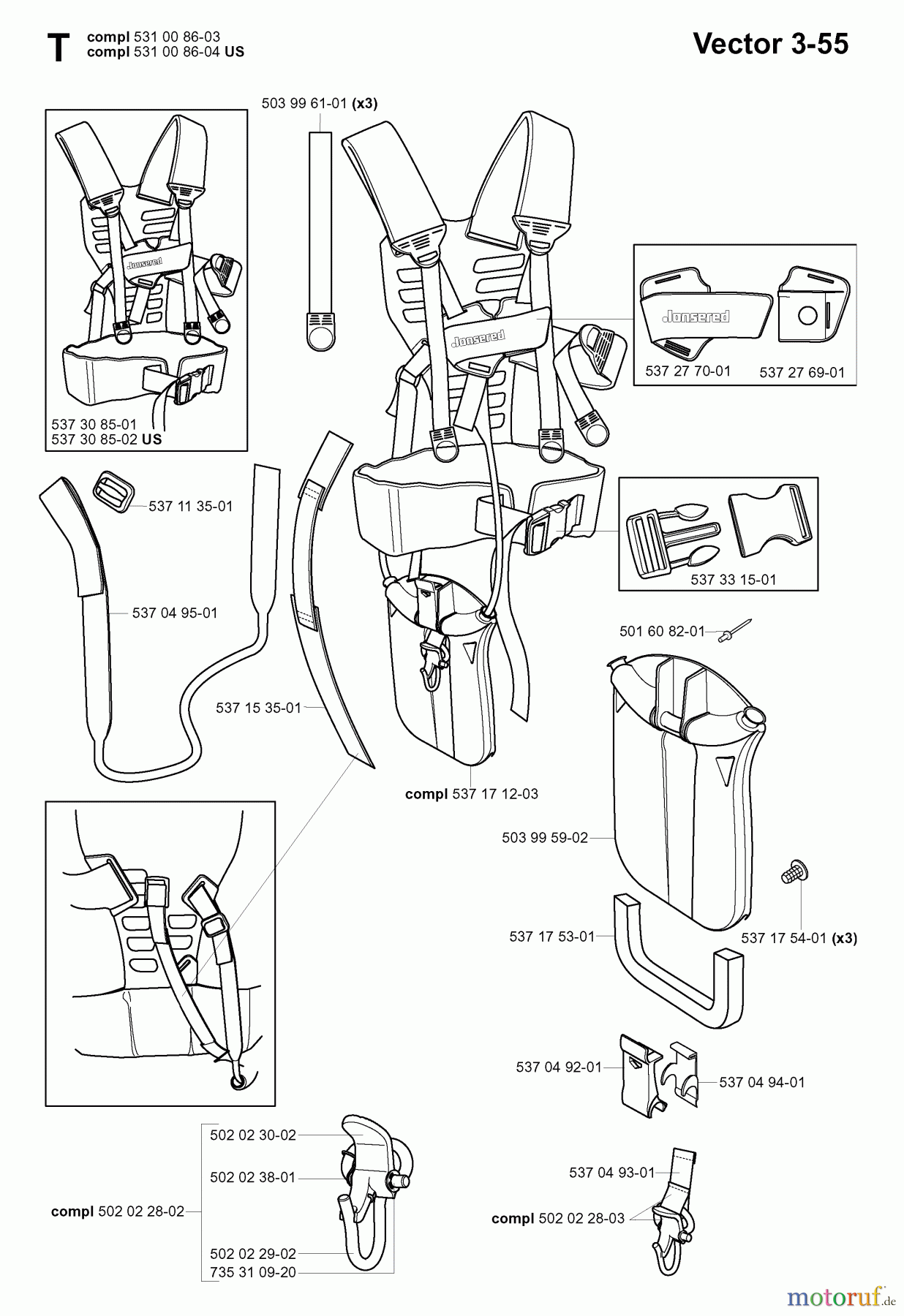  Jonsered Motorsensen, Trimmer RS44 - Jonsered String/Brush Trimmer (2006-01) HARNESS #2
