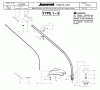 Jonsered GT2124 - String/Brush Trimmer (2004-01) Listas de piezas de repuesto y dibujos SHAFT HANDLE