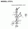Jonsered GT21L - String/Brush Trimmer (1995-05) Listas de piezas de repuesto y dibujos CARBURETOR DETAILS