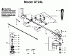 Jonsered GT22L - String/Brush Trimmer (1995-05) Spareparts SHAFT HANDLE #2