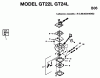 Jonsered GT24L - String/Brush Trimmer (1996-03) Listas de piezas de repuesto y dibujos CARBURETOR DETAILS
