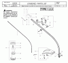 Jonsered GT25 L - String/Brush Trimmer (2002-08) Listas de piezas de repuesto y dibujos SHAFT HANDLE