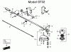 Jonsered GT32 - String/Brush Trimmer (1991-02) Listas de piezas de repuesto y dibujos SHAFT HANDLE #2