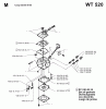 Jonsered GT26D - String/Brush Trimmer (1999-05) Listas de piezas de repuesto y dibujos CARBURETOR DETAILS