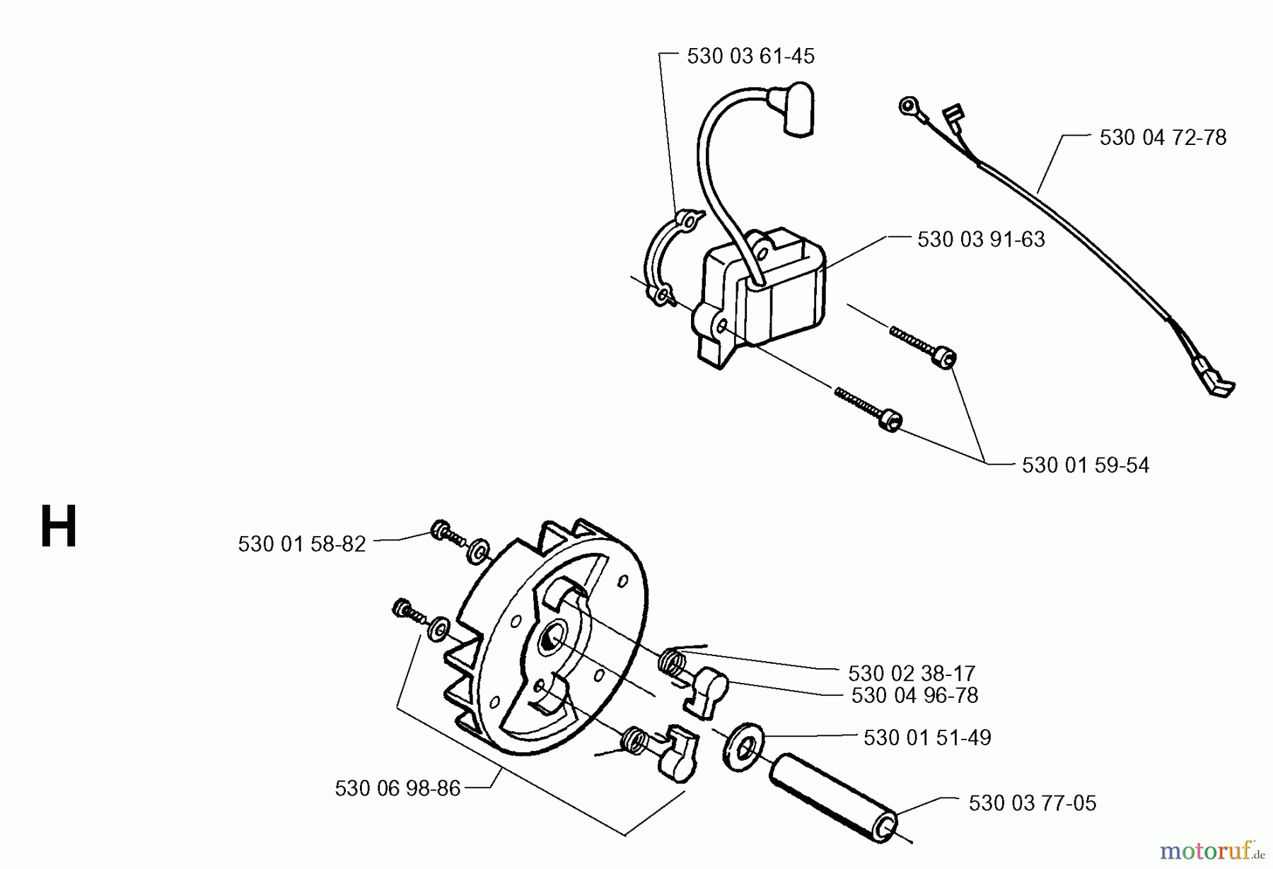  Jonsered Motorsensen, Trimmer GT26D - Jonsered String/Brush Trimmer (1999-05) IGNITION SYSTEM
