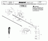 Jonsered GT26L - String/Brush Trimmer (2002-08) Listas de piezas de repuesto y dibujos SHAFT HANDLE #1