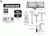 Jonsered RS40 - String/Brush Trimmer (1990-02) Listas de piezas de repuesto y dibujos ACCESSORIES #1