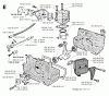 Jonsered RS40 - String/Brush Trimmer (1990-02) Listas de piezas de repuesto y dibujos CYLINDER CRANKCASE