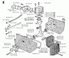 Jonsered RS40 - String/Brush Trimmer (1991-09) Listas de piezas de repuesto y dibujos CYLINDER CRANKCASE