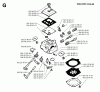 Jonsered RS40 - String/Brush Trimmer (1992-05) Listas de piezas de repuesto y dibujos CARBURETOR DETAILS