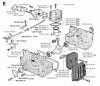 Jonsered RS51 - String/Brush Trimmer (1992-05) Listas de piezas de repuesto y dibujos CYLINDER CRANKCASE