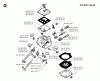 Jonsered RS51 - String/Brush Trimmer (1995-03) Listas de piezas de repuesto y dibujos CARBURETOR DETAILS